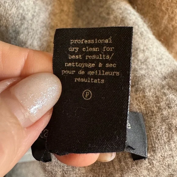 Rag & Bone Beige and Gray Wool Poncho - Picture 4 of 5